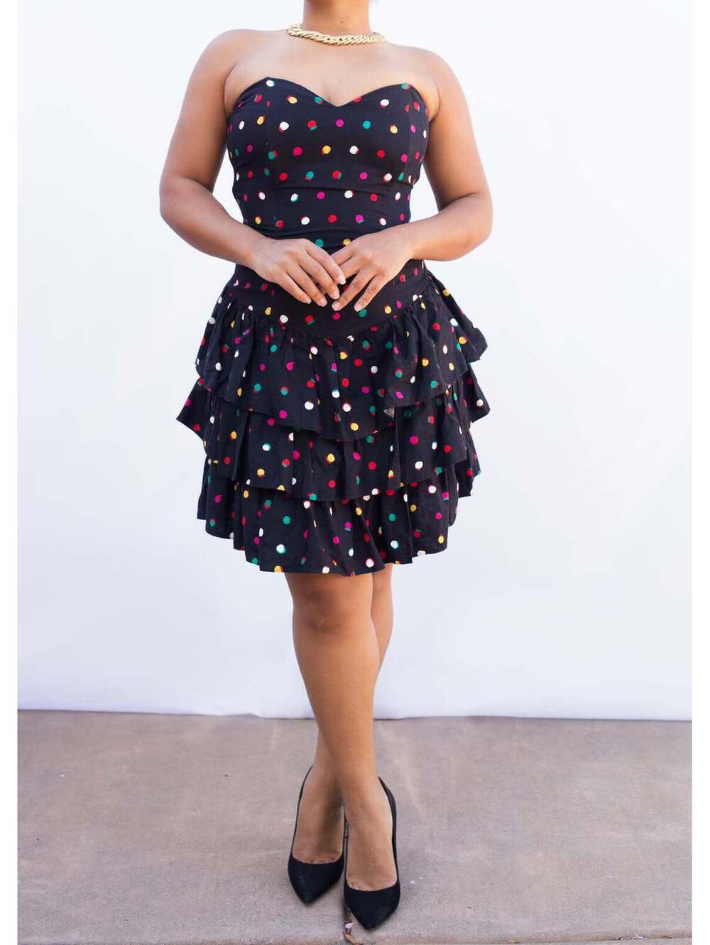 Rampage Polka Dot Dress